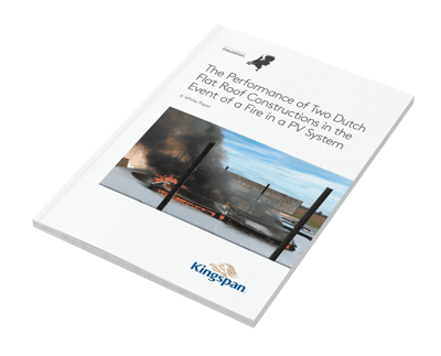 Mockup tumbado-kingspan-pv-on-flat-roof-fire-testing-white-paper-en-nl